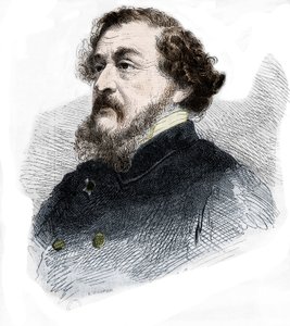 Portræt af Leon Gozlan fransk journalist og romanforfatter (1803 - 1866). af French School