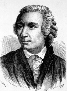 Portræt af Léon (Leonhard) Euler (1707 - 1783), schweizisk matematiker - i "" Album of Science; berømte videnskabsmænd; Store opdagelser””” 1896. af French School