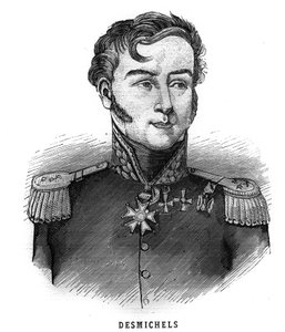 Portræt af Louis Alexis Desmichels, fransk general (1779-1845). Indgravering i “Les Illustrations De L