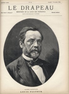 Portræt af Louis Pasteur (1822-1895) - cover af "Flaget - Monitor of the League of Patriotes" - 7. november af French School