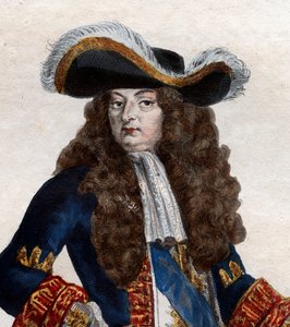 Portræt af Louis XIV af Frankrig (1638-1715), konge af Frankrig. af French School