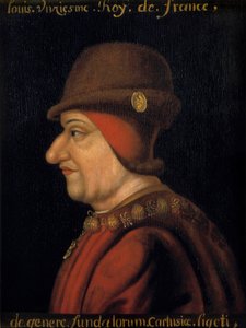 Portræt af Louis XI (1423-1483), konge af Frankrig. Fransk skole i det 17. århundrede. Plessis les Tours (Plessis les Tours) (Plessis-les-Tours) af French School
