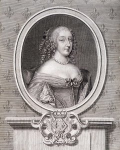 Portræt af Mademoiselle de Montpensier kaldet "Grande Mademoiselle" af French School