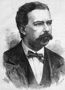 Portræt af Manuel Pardo (1834-1878), Perus præsident fra 1872 til 1876. Indgravering i "" Le Monde Illustré"" nr. 1132 af 7. december 1878. af French School