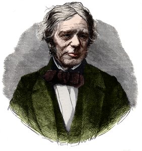 Portræt af Michael Faraday (1791-1867), engelsk kemiker og fysiker. af French School
