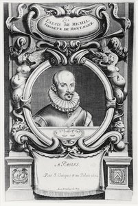 Portræt af Michel de Montaigne af French School