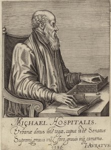 Portræt af Michel de lHopital af French School