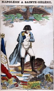 Portræt af Napoleon Bonaparte i St. Helena. Billede af Epinal af French School