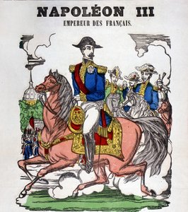 Portræt af Napoleon III. Billede af Epinal af French School