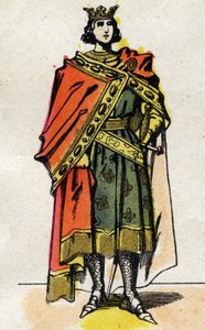 Portræt af Filip V den lange (1294 - 1322), konge af Frankrig. af French School