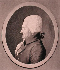 Portræt af Pierre-Alexandre Monsigny (1729-1817) graveret af Edme Quenedey (1756-1830) (gravering) af French School