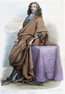 Portræt af Pierre Bayle, fransk filosof og forfatter (1647-1706) - i "" Le Plutarque francais", af Mennechet af French School