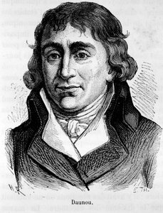 Portræt af Pierre Claude Francois Daunou, fransk politiker og historiker (1761-1840) - i "" L