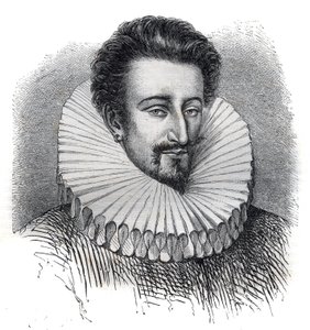 Portræt af Pierre Farnese (Pietro Farnese) (1350-1415). Han har et jordbærkrave på. Indgravering i "" Pavernes historie (...) Dronningekongens og kejsernes forbrydelser gennem århundrederne" af Maurice Lachatre af French School