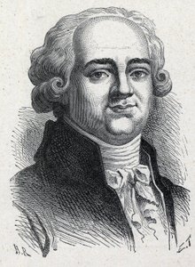 Portræt af Pierre Louis Manuel, fransk politiker (1751-1793) deputeret for Seinen ved Nationalkonventet. Stik fra 1889. Privat samling. af French School