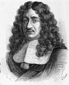 Portræt af Pierre Paul de Riquet (1604 - 1680), fransk ingeniør, der byggede canal du midi - i "Album de la Science; berømte videnskabsmænd; Store opdagelser””” 1896. af French School