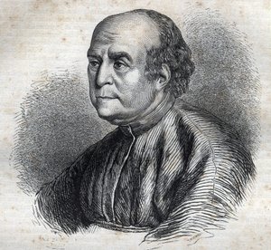 Portræt af pave Nicholas V (1398-1455) Indgravering i "Pavernes historie" (...) Dronningkongens og kejsernes forbrydelser gennem århundrederne" af Maurice Lachatre af French School