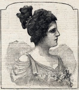 Portræt af prinsesse Caraman-Chimay (Caraman Chimay) (Clara Ward - 1873 - 1916) af French School