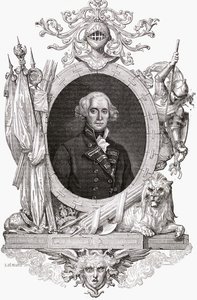 Portræt af Richard, Earl Howe (1726-99) engelsk søofficer af French School