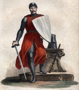 Portræt af Robert IV den Stærke (Rutpert) (ca. 815-866), greve af Orleans. af French School