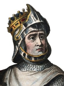 Portræt af Robert de Hauteville kendt som Guiscard (1015-1085), hertug af Apulien og Calabrien. af French School