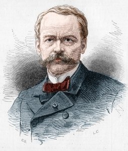 Portræt af Theodore Barriere (1823-1877), fransk dramatiker. Indgravering i "" Le Monde Illustré"" nr. 1071 af 20. oktober 1877. af French School