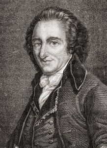 Portræt af Thomas Paine (1737-1809) (gravering) af French School
