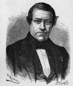 Portræt af Wheatstone (1802 - 1875), opfinder inden for telegrafi - i "" Album of Science; berømte videnskabsmænd; Store opdagelser””” 1896. af French School