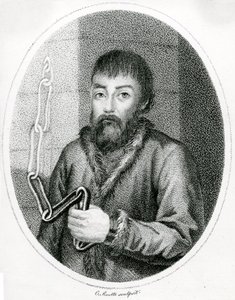 Portræt af Emelyan Pugachev, 18tn Centura af French School