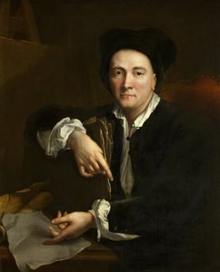 Portræt af en kunstner af French School