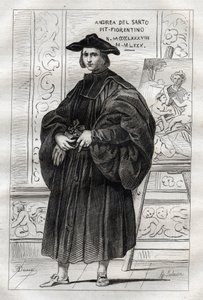 Portræt af den italienske maler Andrea del Sarto (Andrea d