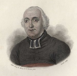 Portræt af Abbe Carron (1760-1820), biograf, fransk moralsk forfatter. i "Portraits des Hommes Useful". af French School
