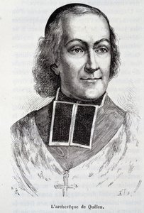 Portræt af ærkebiskoppen Hyacinthe Louis de Quelen (1778 - 1839), prælat i "" L
