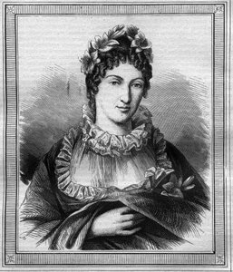Portræt af hertuginden af ​​Angouleme Marie Therese Charlotte af Frankrig kendt som Madame Royale (1778-1851) Indgravering i "Histoire des Papes-Kings-Queen and Emperors through the Centuries" af Maurice Lachatre af French School