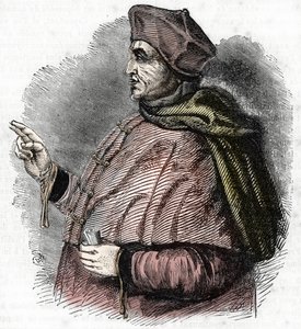 Portræt af Eveque Pierre Cauchon (1371-1442) Den anvisningsberettigede for Jeanne d