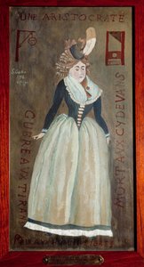 Portræt af prinsessen af Lamballe (1749-1792) (Marie-Therese Louise de Savoie-Carignan) malet af en af hendes snigmordere. 1792 Paris, politipræfekturet af French School
