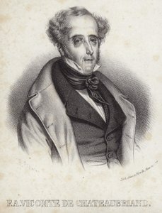 Portræt af Viscount de Chateaubriand af French School