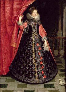 Portræt formodes at være Henrietta Maria af Frankrig (1609-69), efter 1625