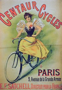 Plakat reklame Centaur Cycles, Paris