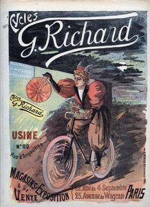 Plakat reklame "George Richard Cycles" Paris 1895 French School af French School
