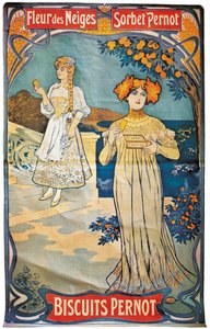 Plakat, der reklamerer for Pernod-kiks, 1897