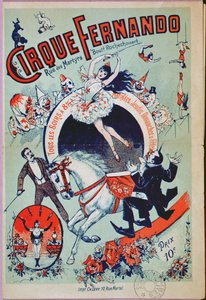 Plakat, der reklamerer for Fernando Circus, Paris