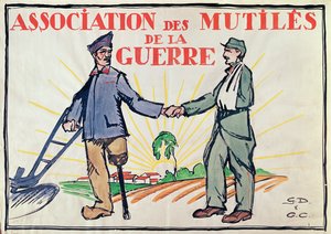Plakat for Association des Mutiles de la Guerre, c.1920
