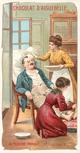 Praktisk medicin - apopleksi (chromolitho) af French School