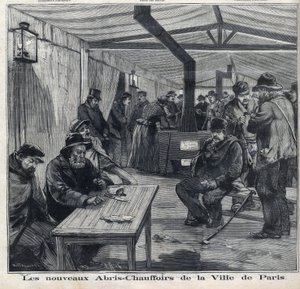 Precarite i hovedstaden: De nye varmelegemer i byen Paris, hvor de fattige kommer for at varme, i "Le Petit Parisien"" af French School