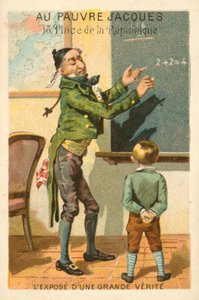 Præsentation af en stor sandhed (chromolitho) af French School