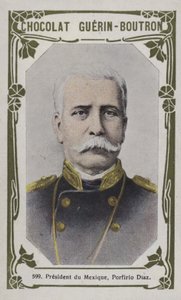 Præsident du Mexique, Porfirio Diaz (farvet foto) af French School
