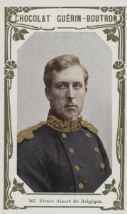 Prins Albert af Belgien (farvet foto) af French School