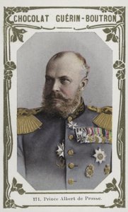 Prins Albert af Preussen (farvet foto) af French School