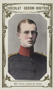 Prins Andre af Grækenland (farvet foto) af French School